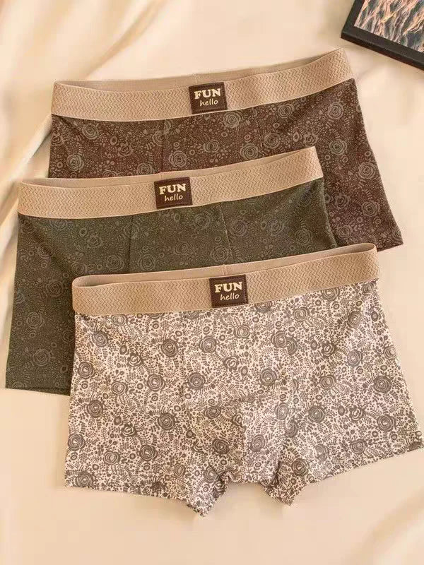 Sepia Script Aura Trunk Briefs