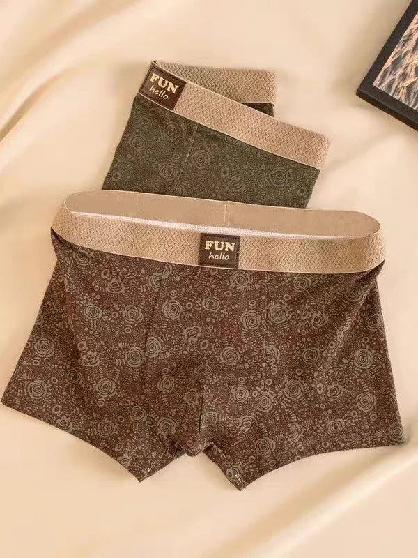 Sepia Script Aura Trunk Briefs