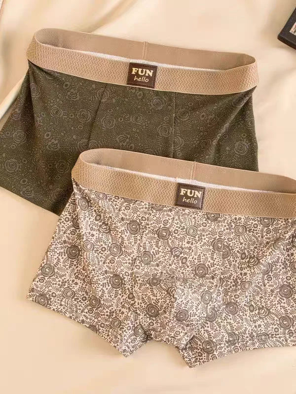 Sepia Script Aura Trunk Briefs