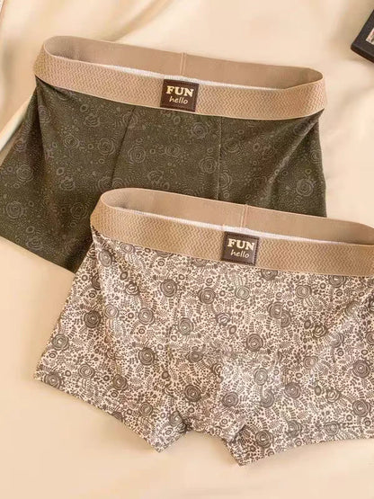 Sepia Script Aura Trunk Briefs