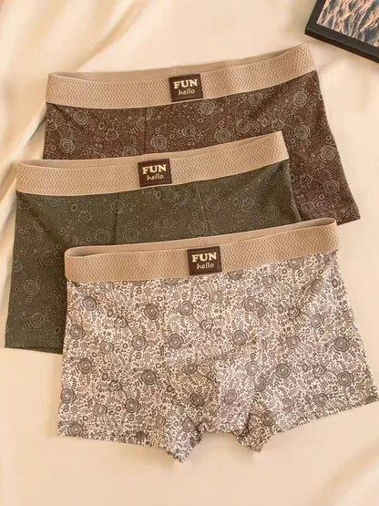 Sepia Script Aura Trunk Briefs